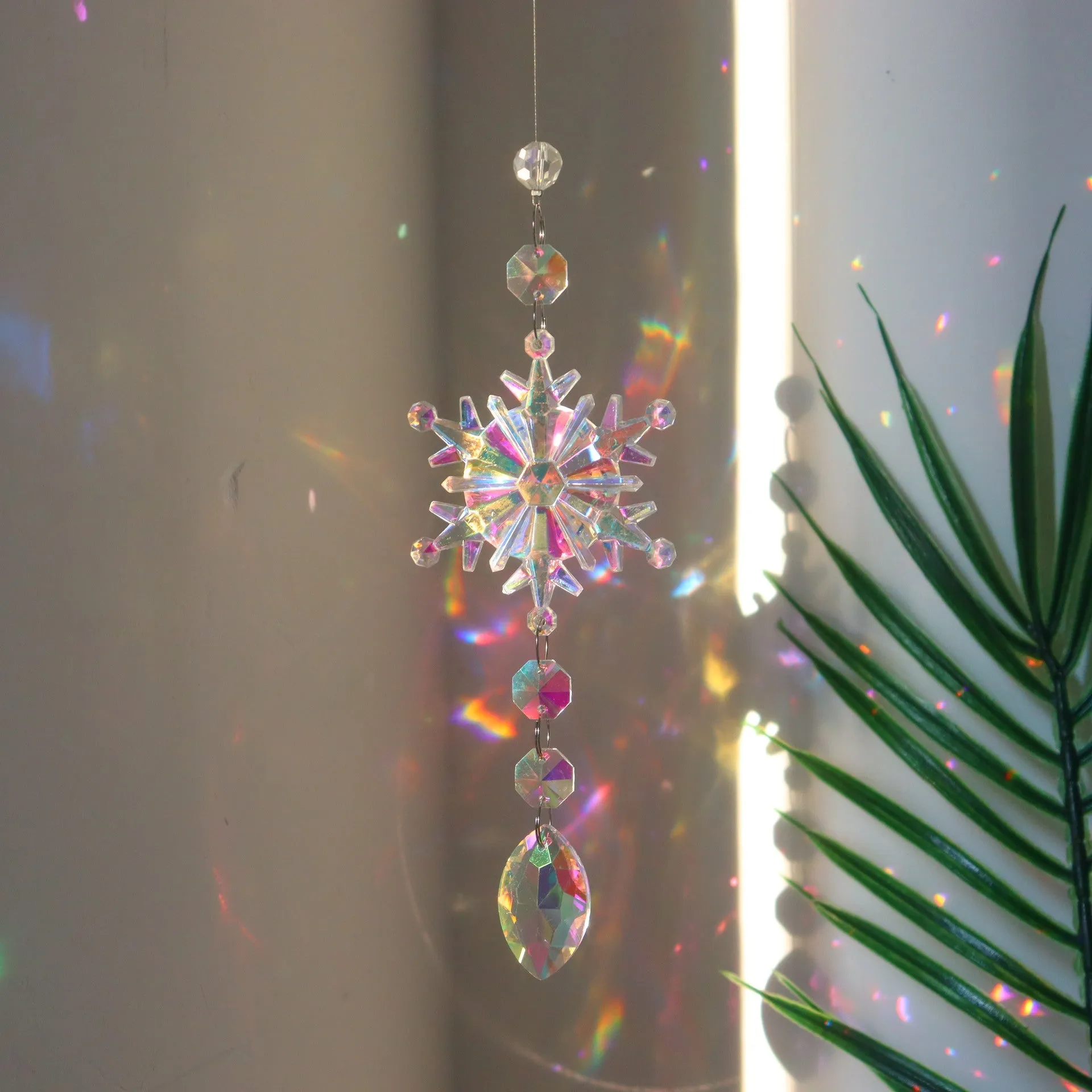 Dazzling Snowflake Crystal Decoration