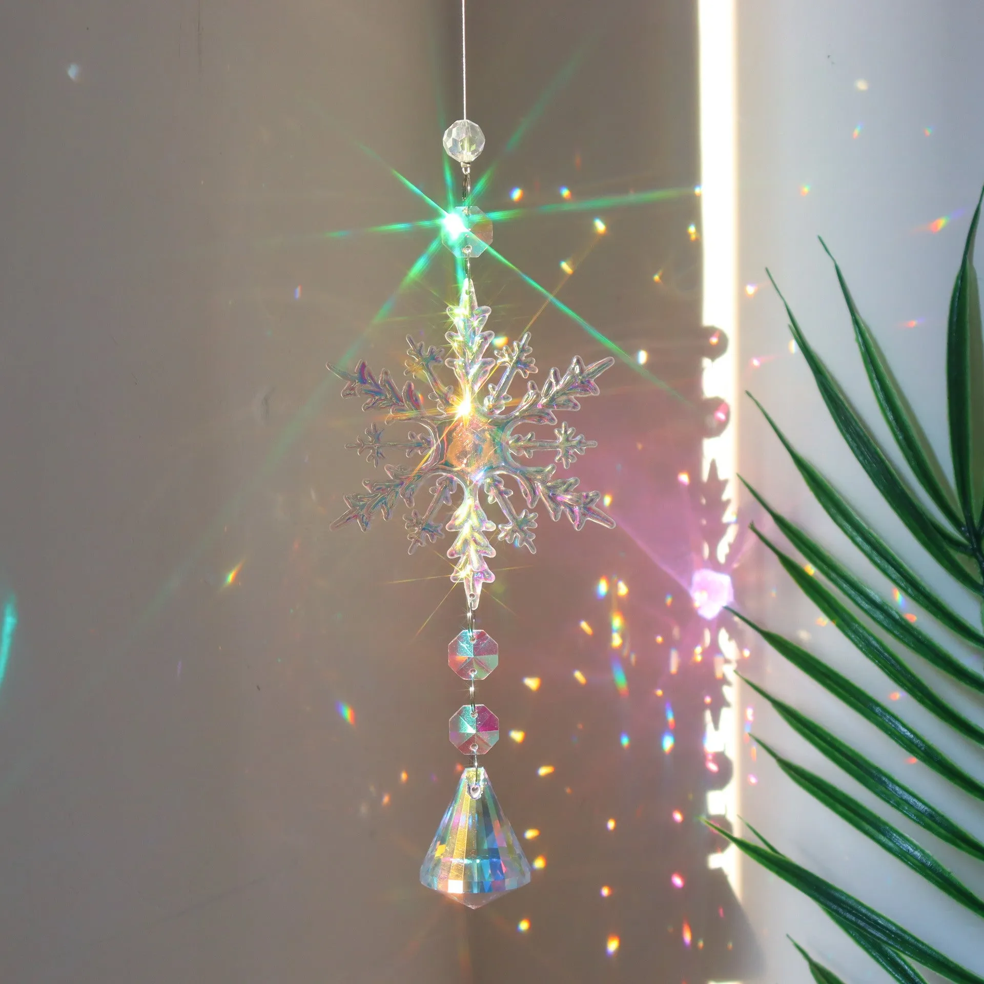 Dazzling Snowflake Crystal Decoration