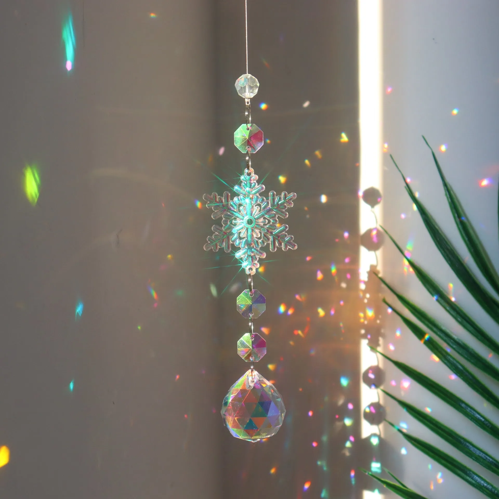 Dazzling Snowflake Crystal Decoration