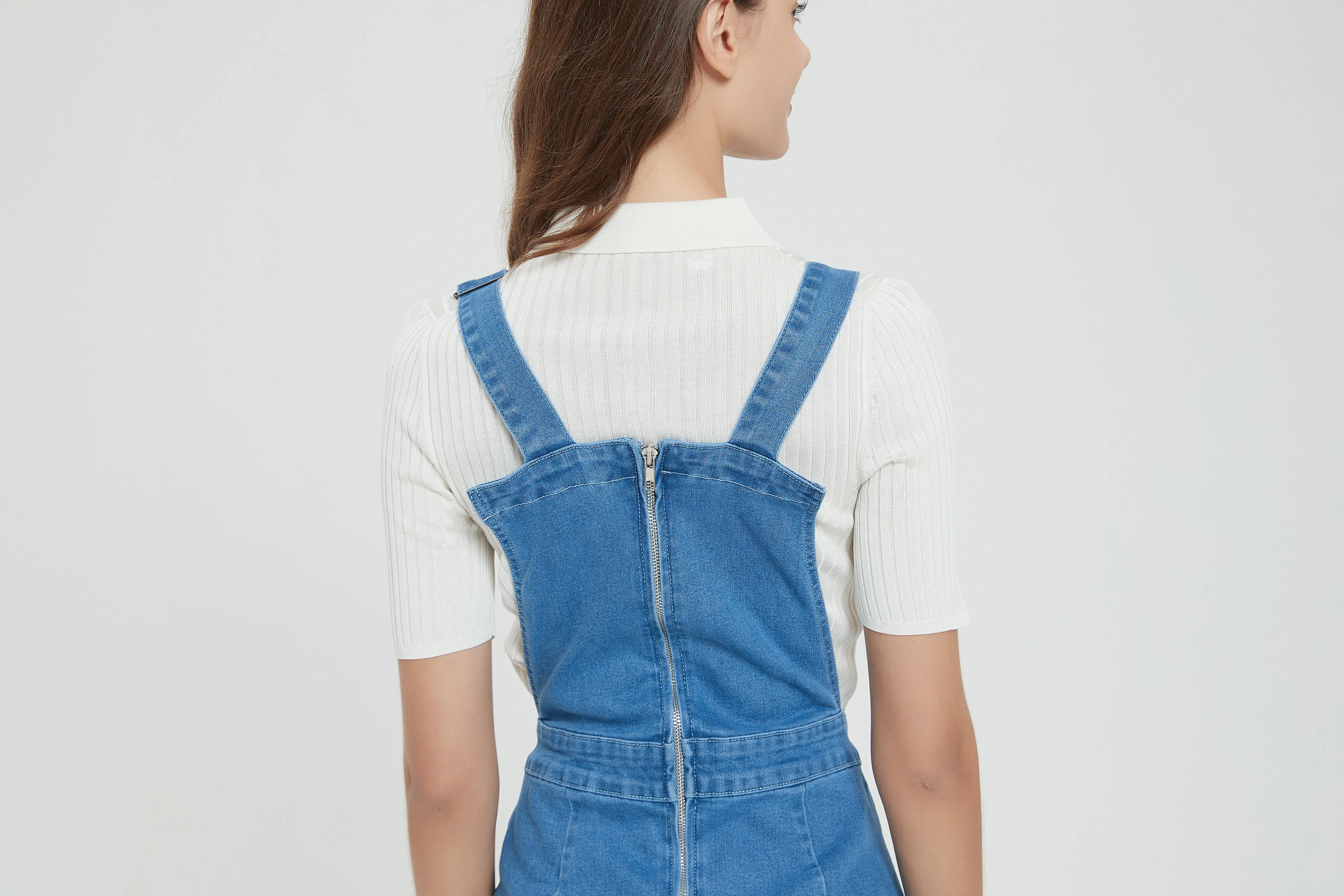 DENIM OVERALL DRESS byMM