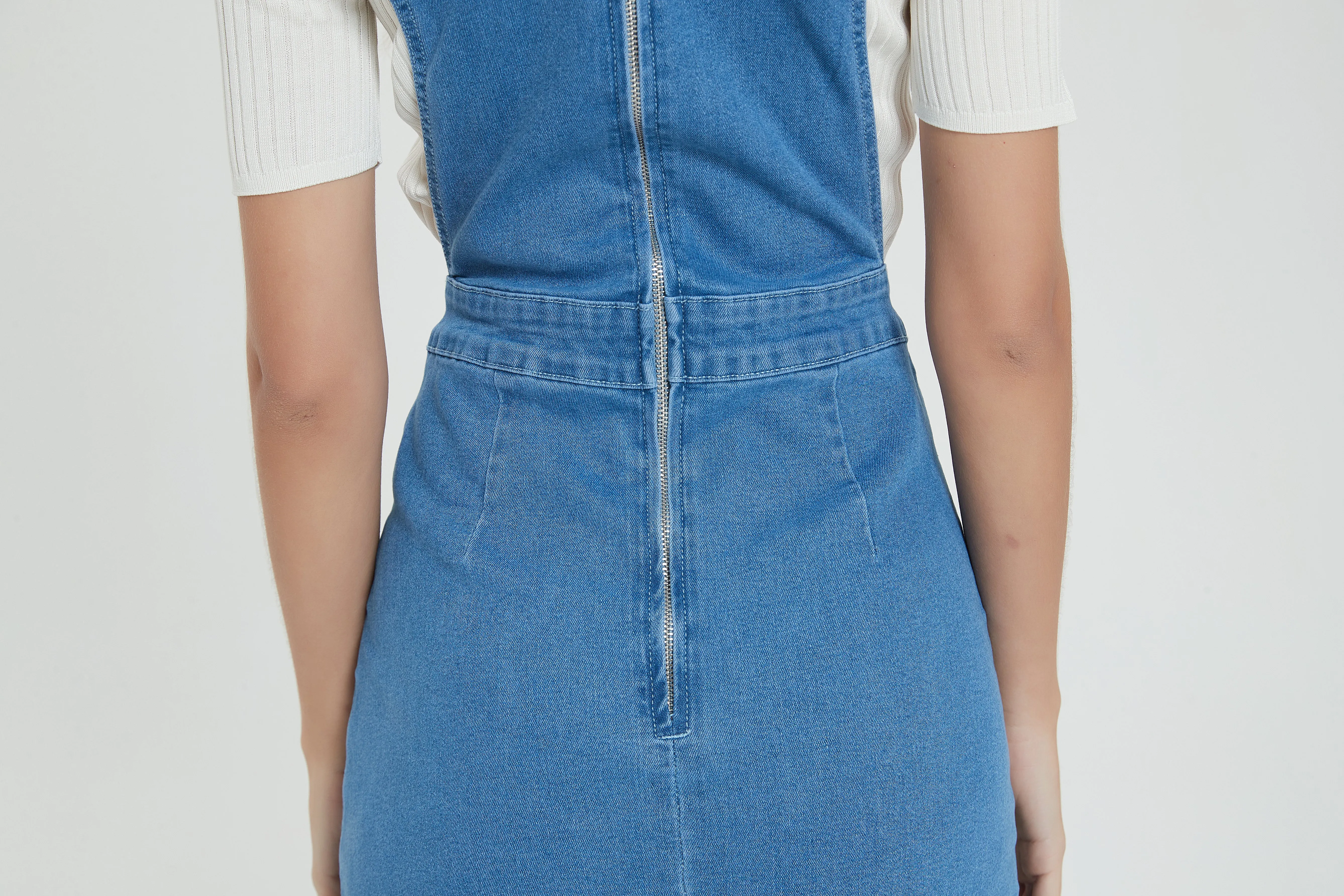 DENIM OVERALL DRESS byMM