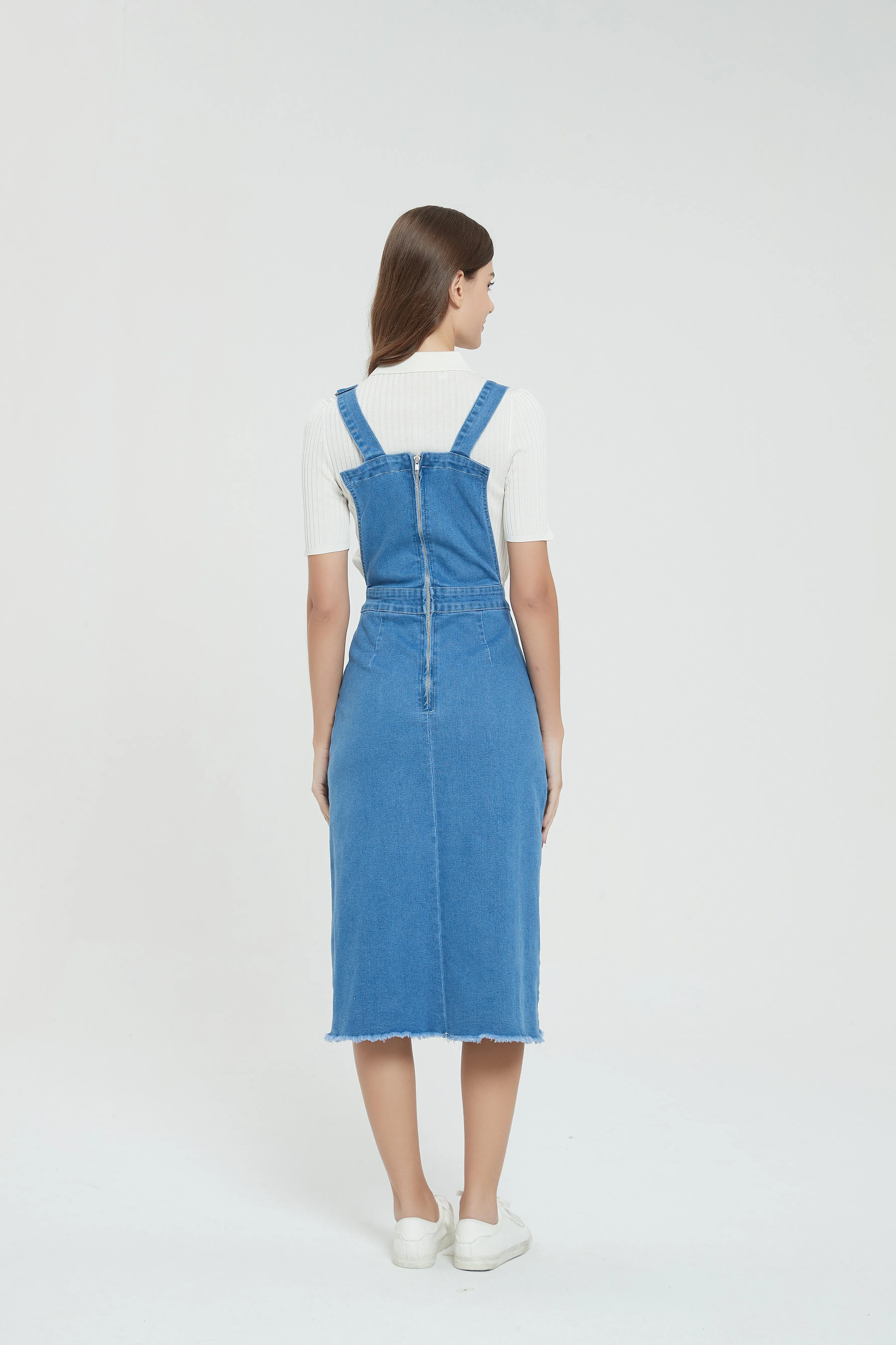 DENIM OVERALL DRESS byMM