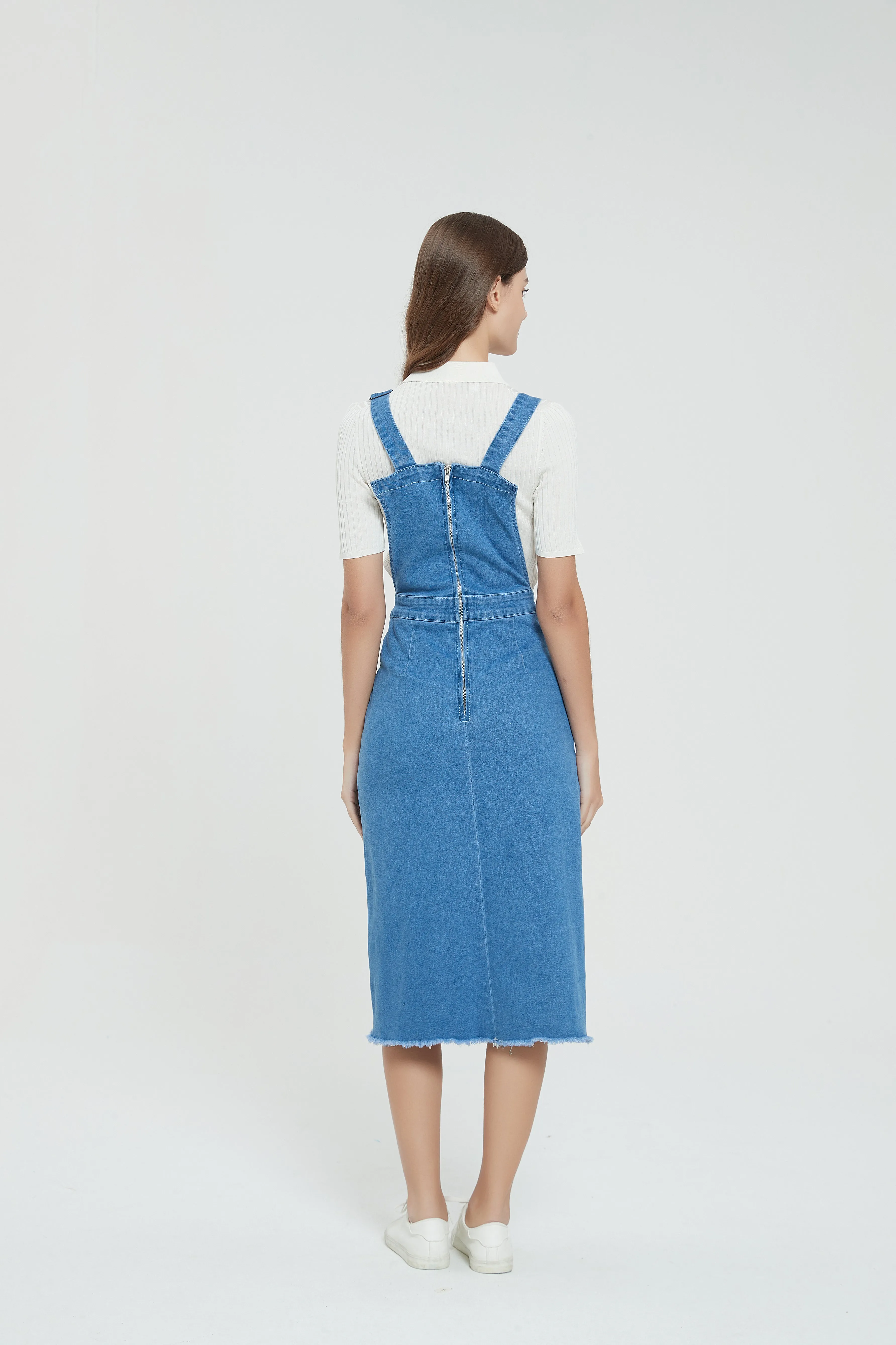 DENIM OVERALL DRESS byMM