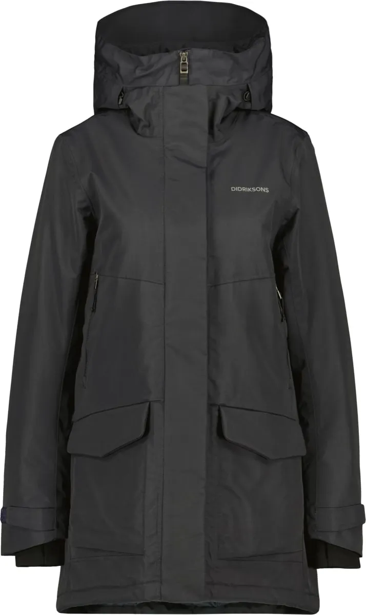 Didriksons Women&#x27;s Frida Parka 7 Black | Buy Didriksons Women&#x27;s Frida Parka 7 Black here | Outnorth