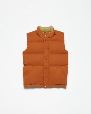 Down Italian Vest - Rust (Final Sale)