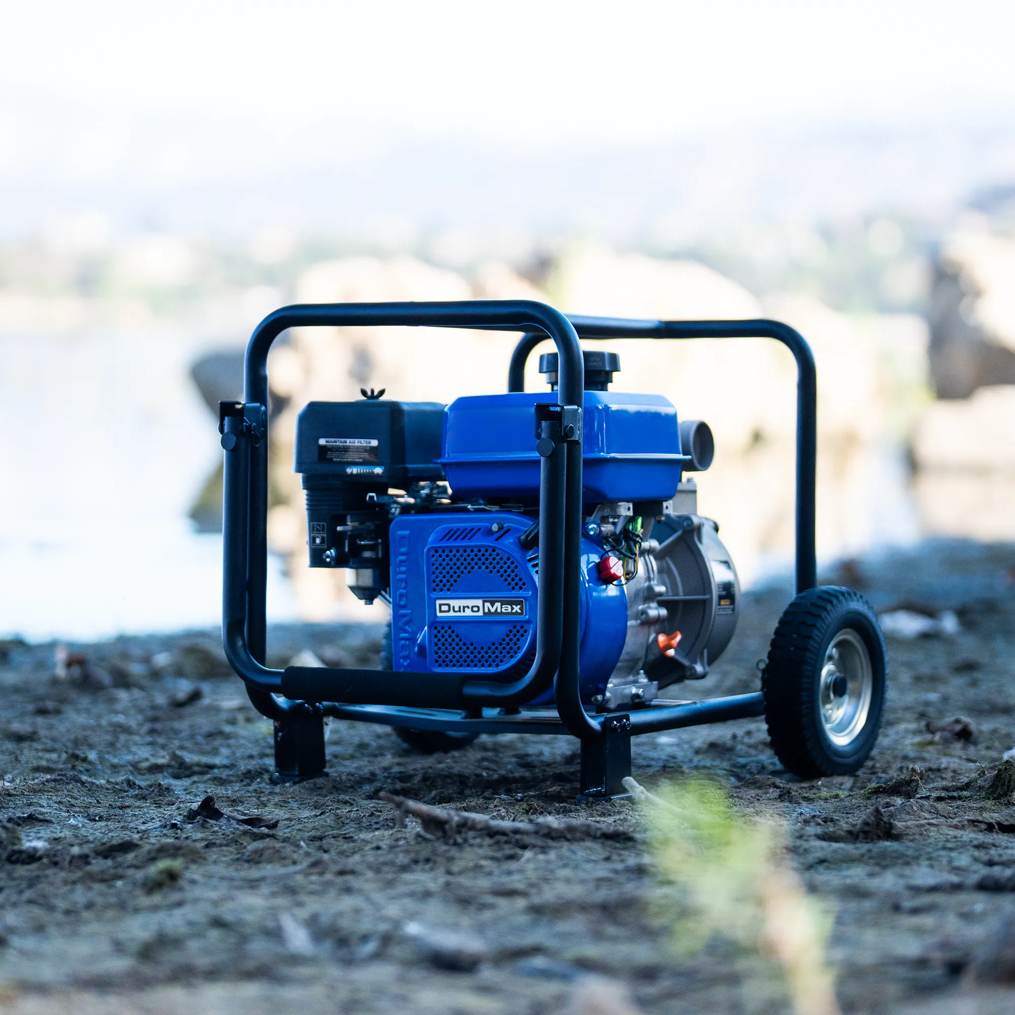DuroMax XP7HP 208cc 3/4" Shaft Recoil Start Horizontal Gas Powered Engine