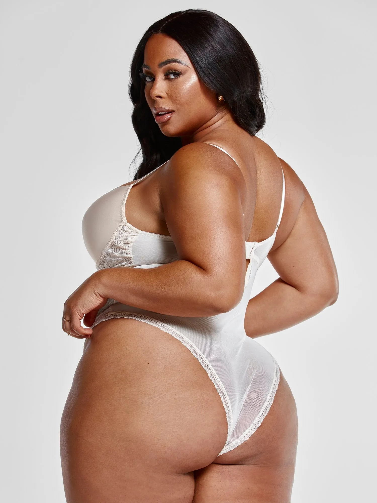 Eliana Lace and Mesh Bodysuit