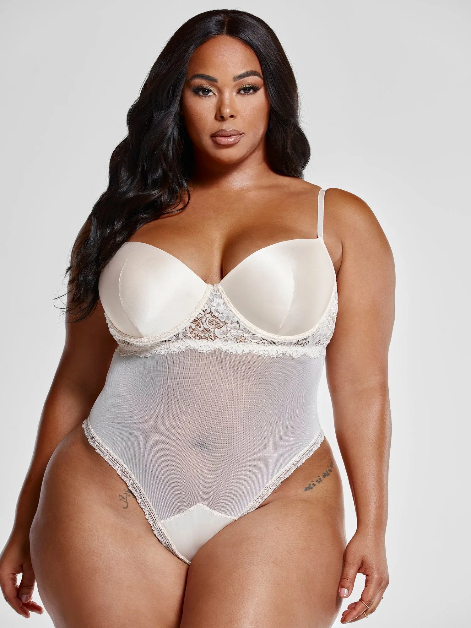 Eliana Lace and Mesh Bodysuit