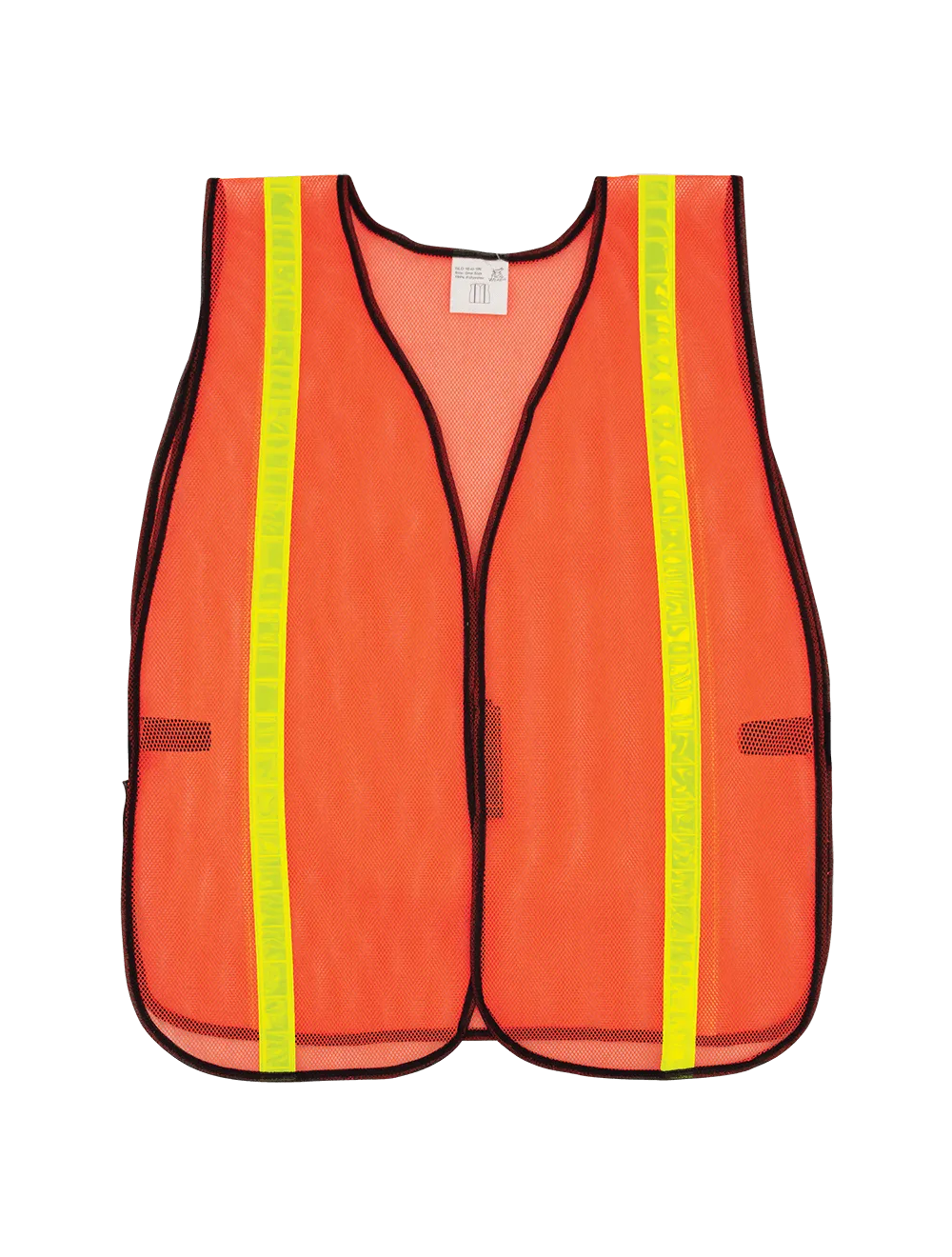 FrogWear® HV Enhanced Visibility Orange Economy Mesh Safety Vest with Reflective - GLO-10-O-1IN