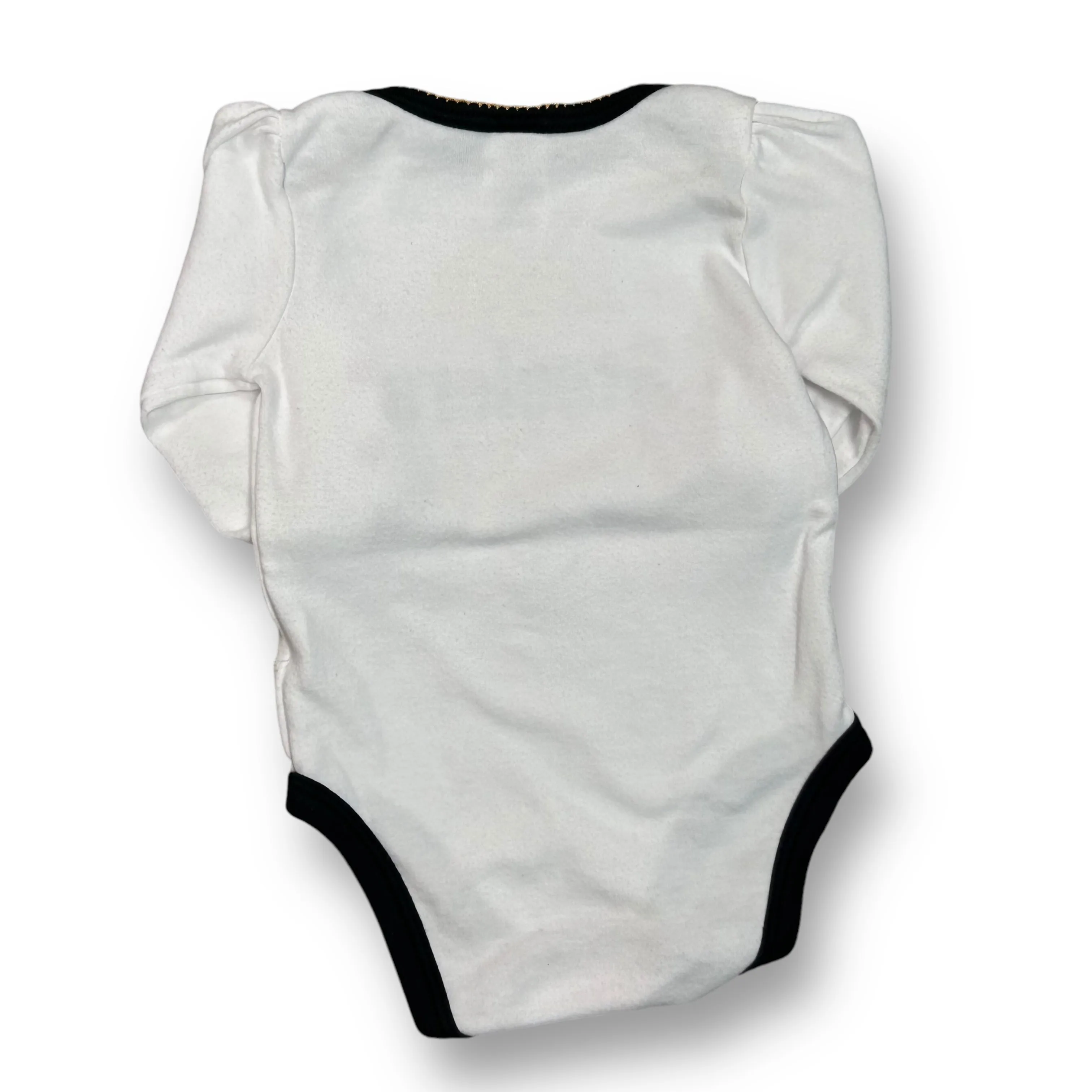 Girls NFL Size 0-3 Months White Steelers Football Bodysuit