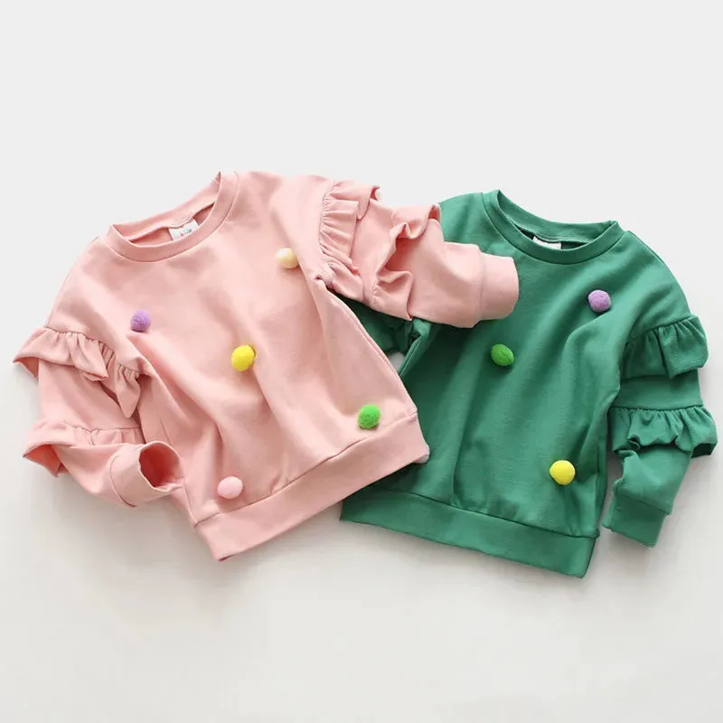 Girls Pom Pom Jumper 2-10 years