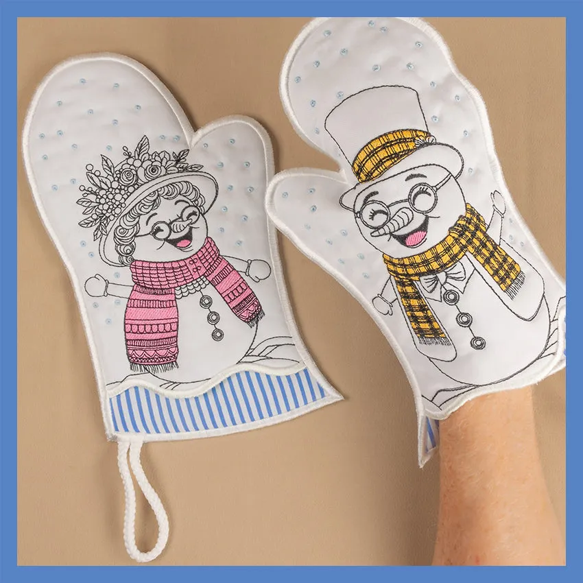 Granny and Grampy Oven Gloves