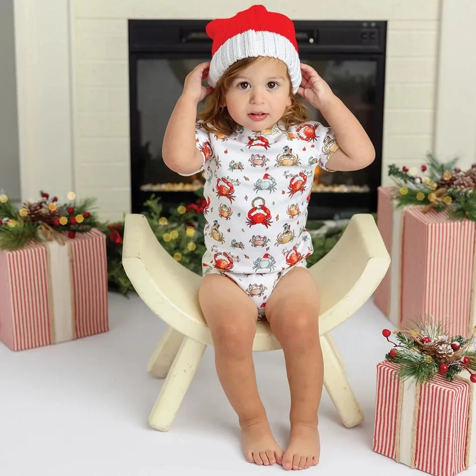 He Sees You When You're Crabby Onesie Bodysuit