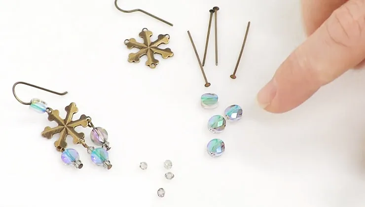 How to Make the Morning Snowfall Earrings