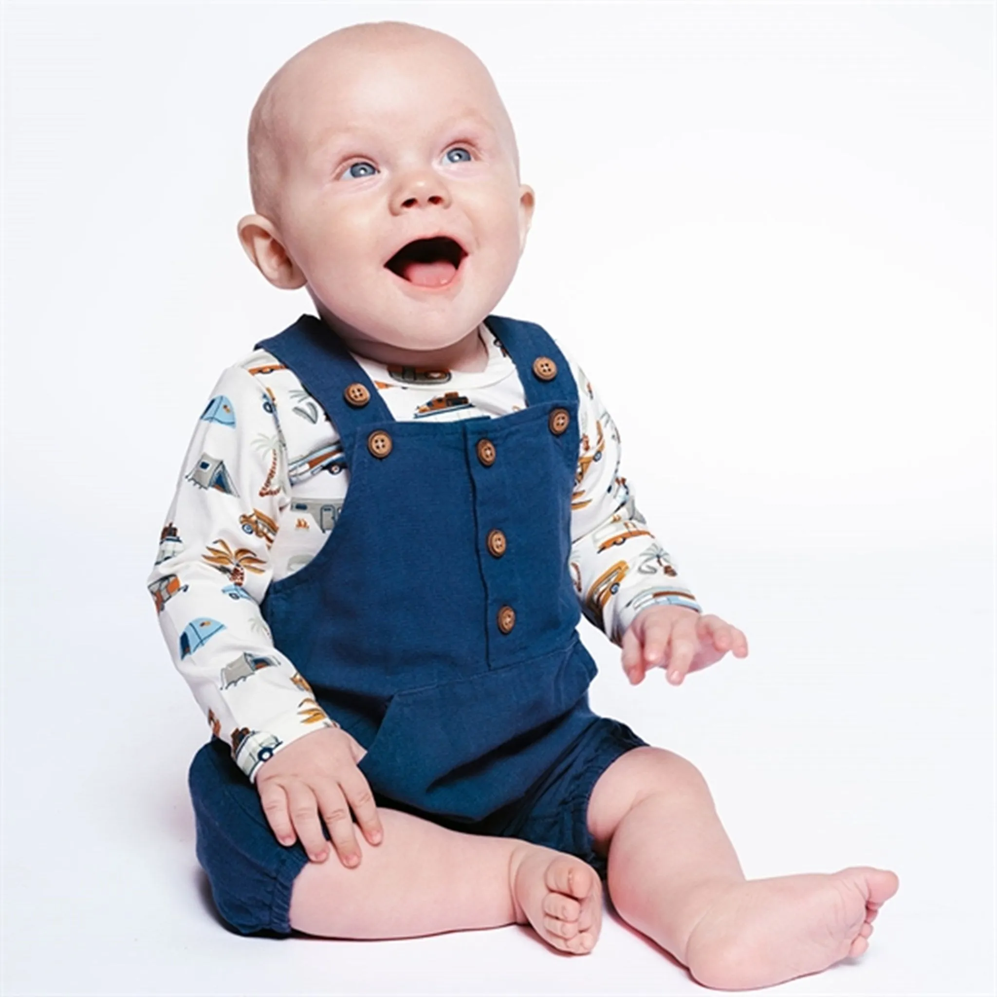 Hust & Claire Baby Marko Overall Blue Moon