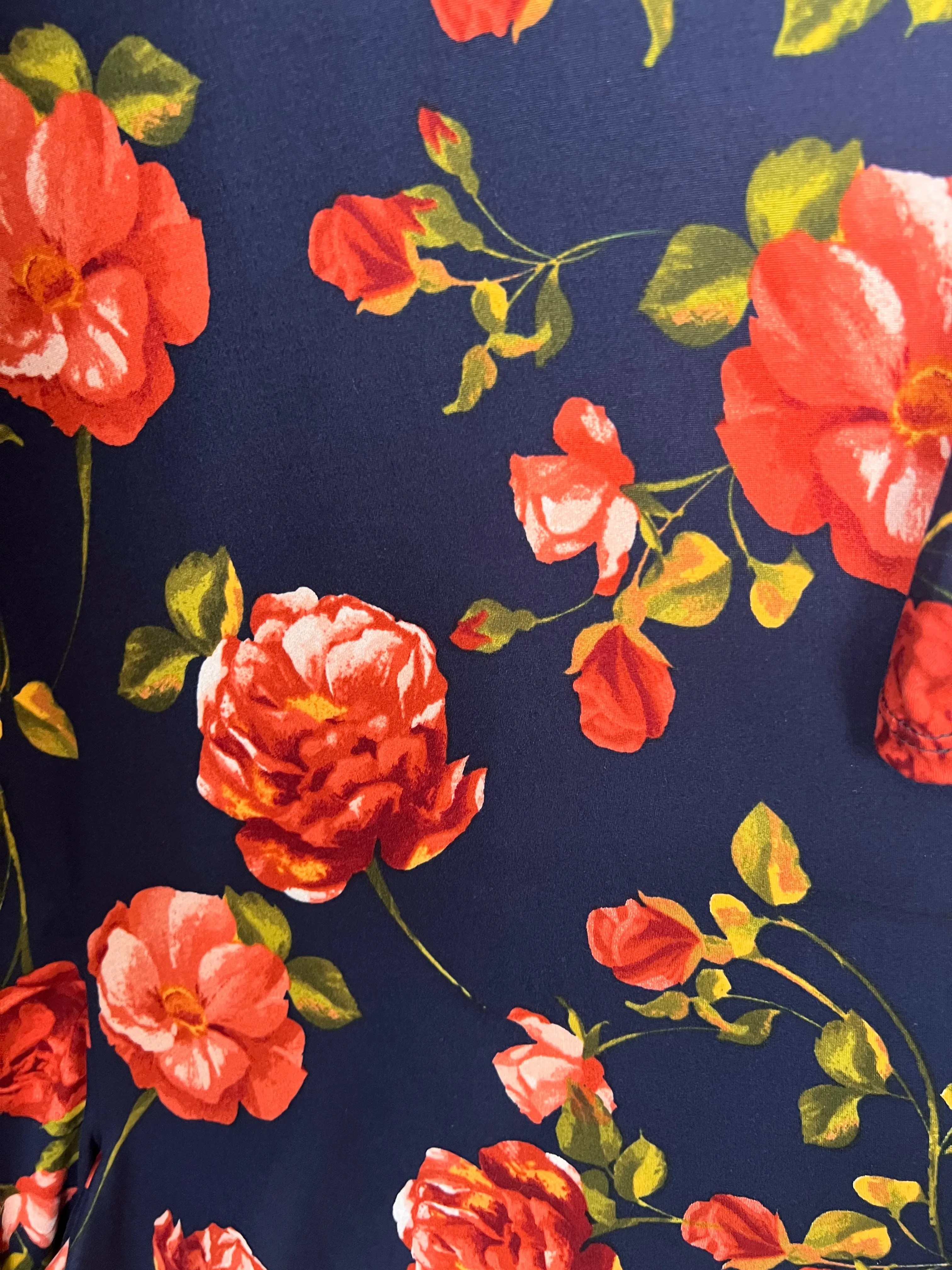 Jessi Dress Navy Sunset Rose