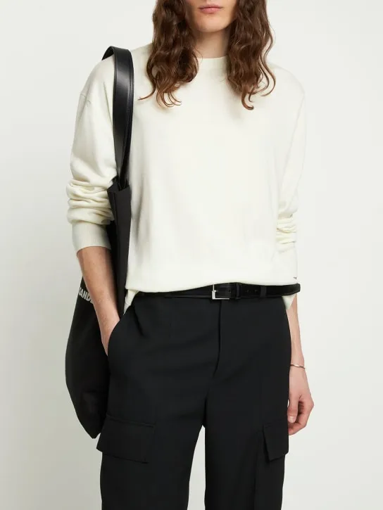 Jil Sander   Superfine wool crewneck jumper 
