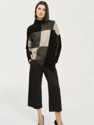 Joseph Ribkoff Colour Block Jacquard Knit Pullover 243944 Col 4354