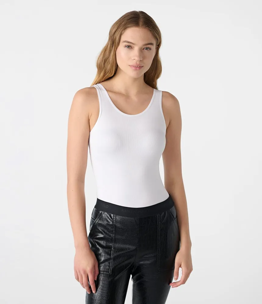 Karl Lagerfeld bodysuit, white