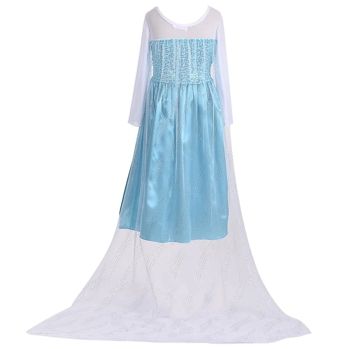 KAWELL Elsa Little Princess Girl's Fancy-Dress Costume with Accessories