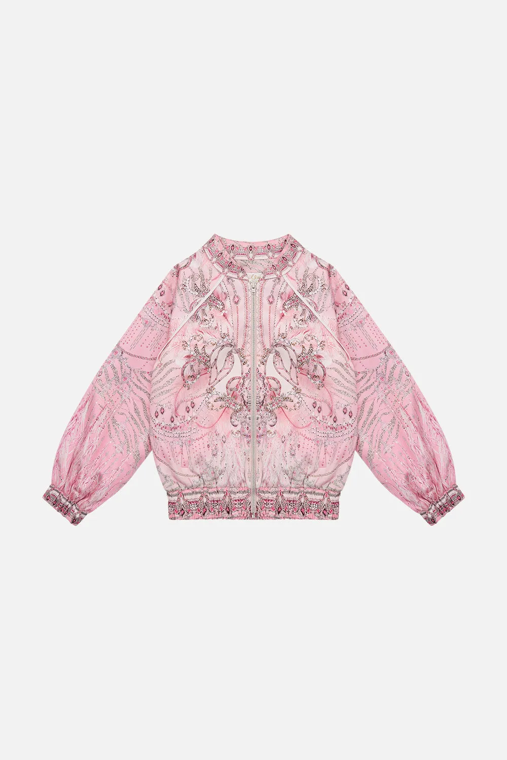 KIDS SELF COLLAR BOMBER JACKET 4-10 STARSHIP SISTAS