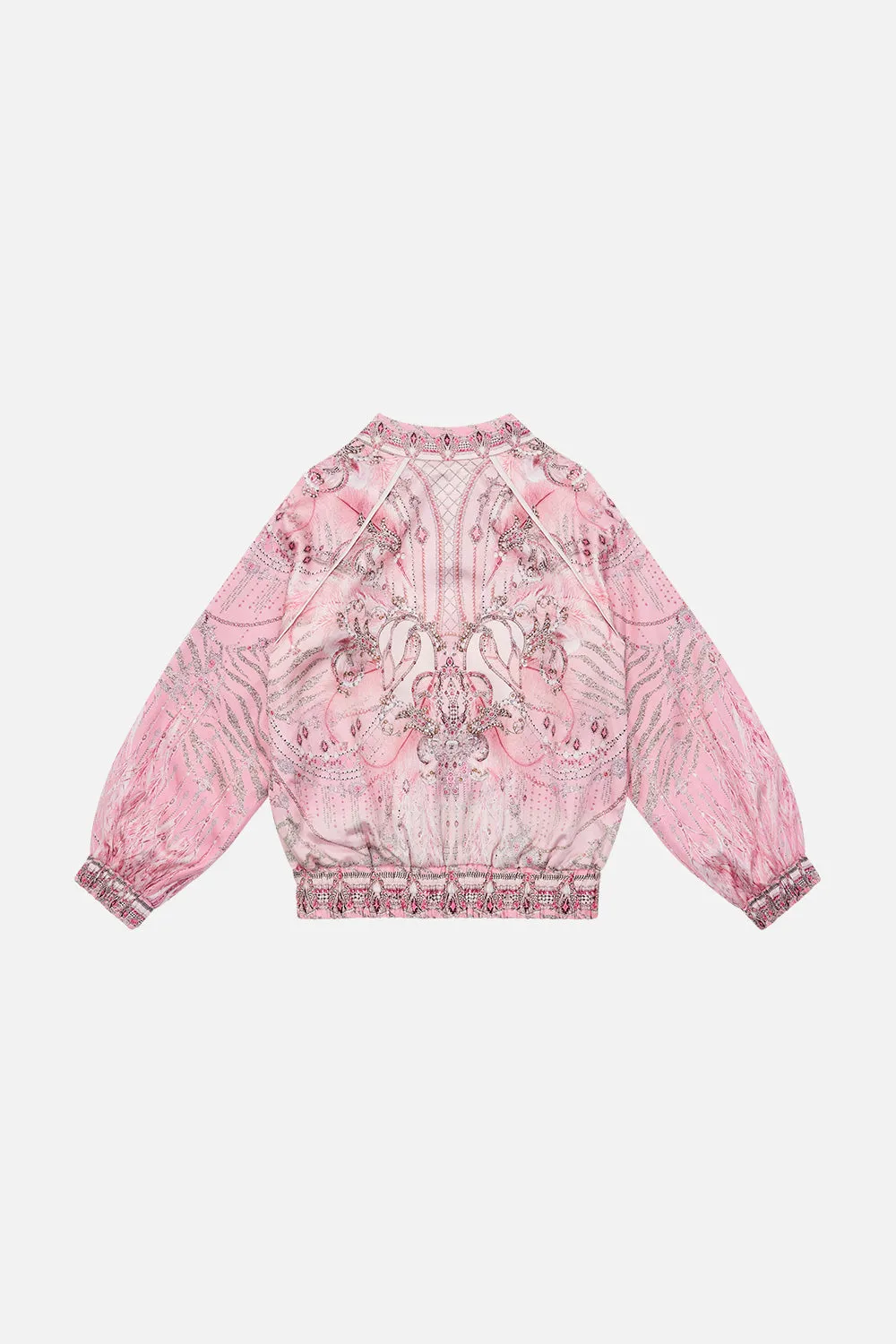 KIDS SELF COLLAR BOMBER JACKET 4-10 STARSHIP SISTAS
