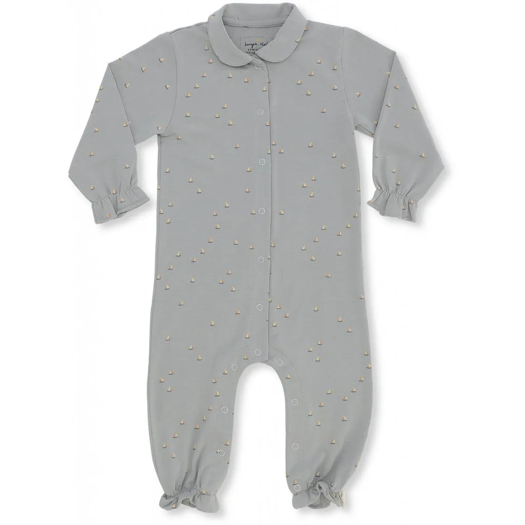 Konges Slojd Onesie with collar in Mille Marine, French Blue