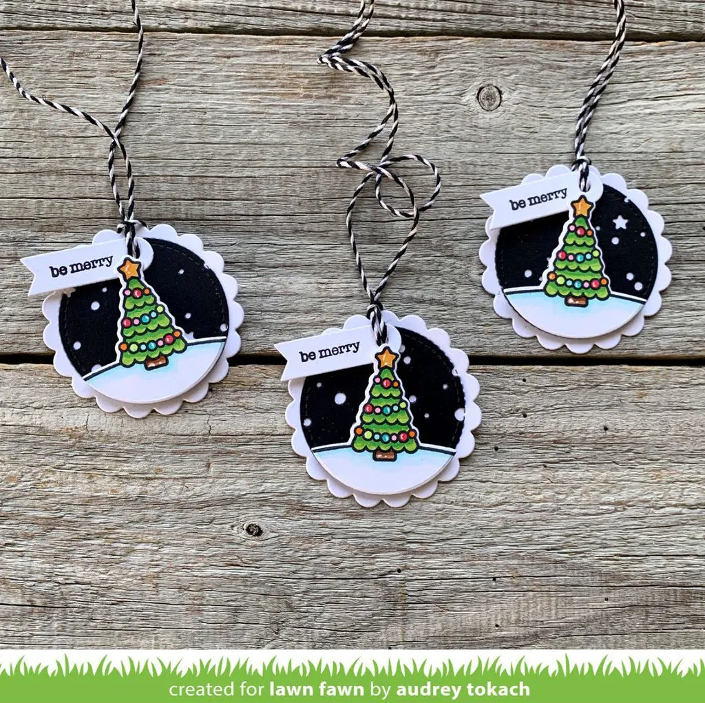 LAWN FAWN: Scalloped Circle Gift Tag | Lawn Cuts Die