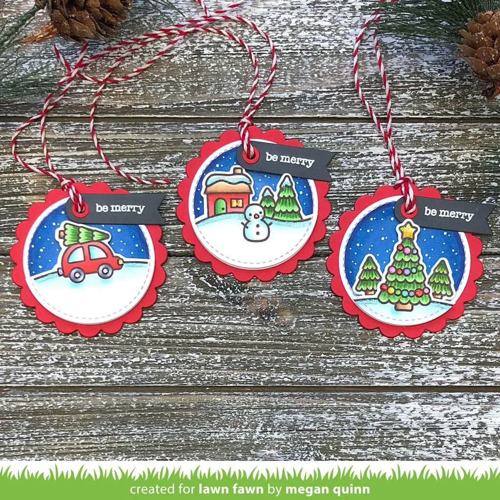 LAWN FAWN: Scalloped Circle Gift Tag | Lawn Cuts Die