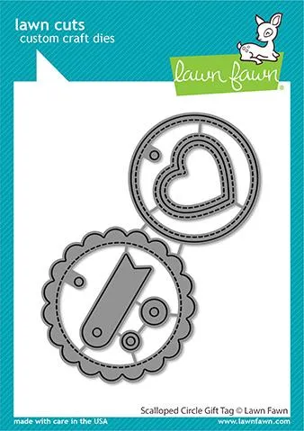 LAWN FAWN: Scalloped Circle Gift Tag | Lawn Cuts Die