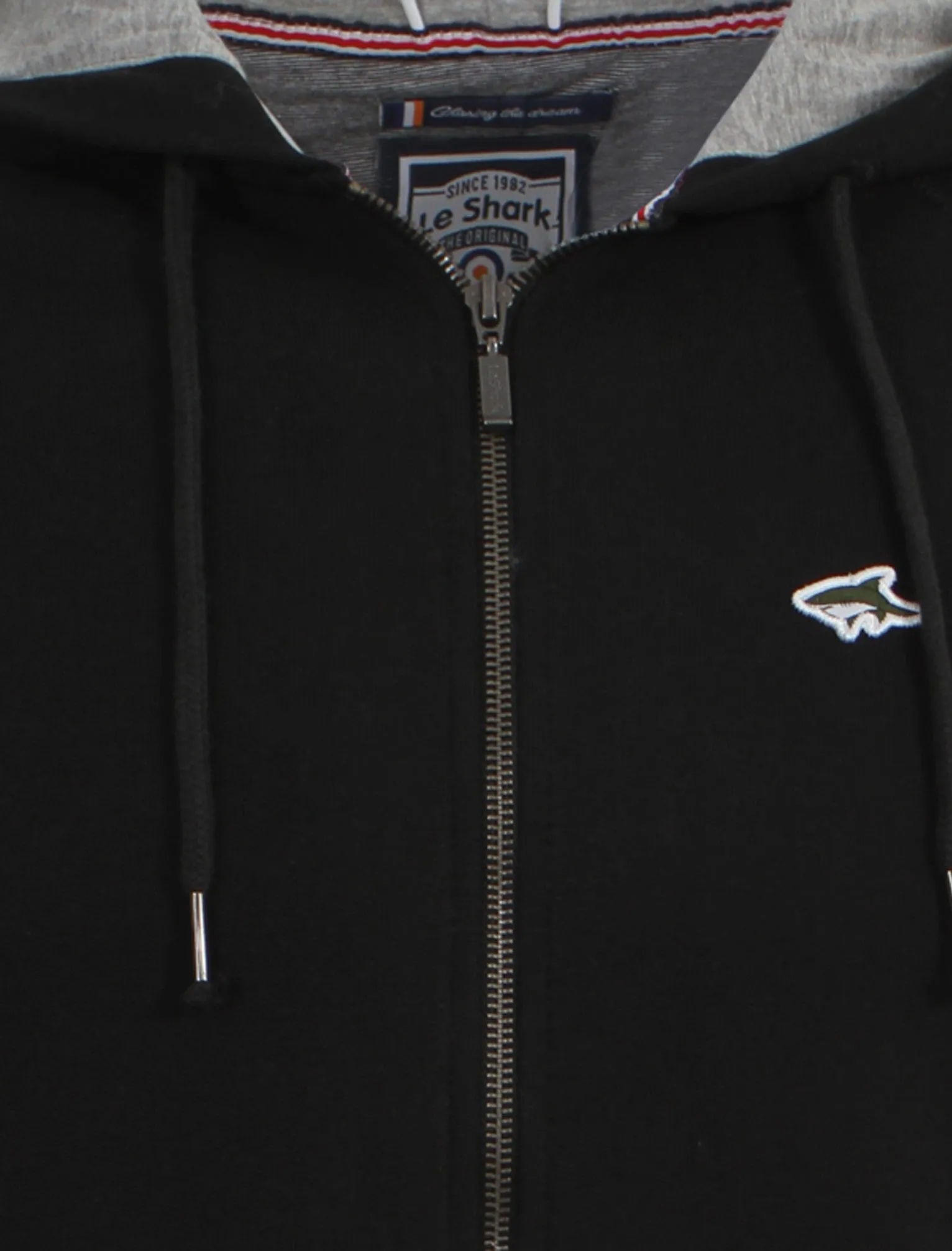 Le Shark Castlands zip up hoodie in black