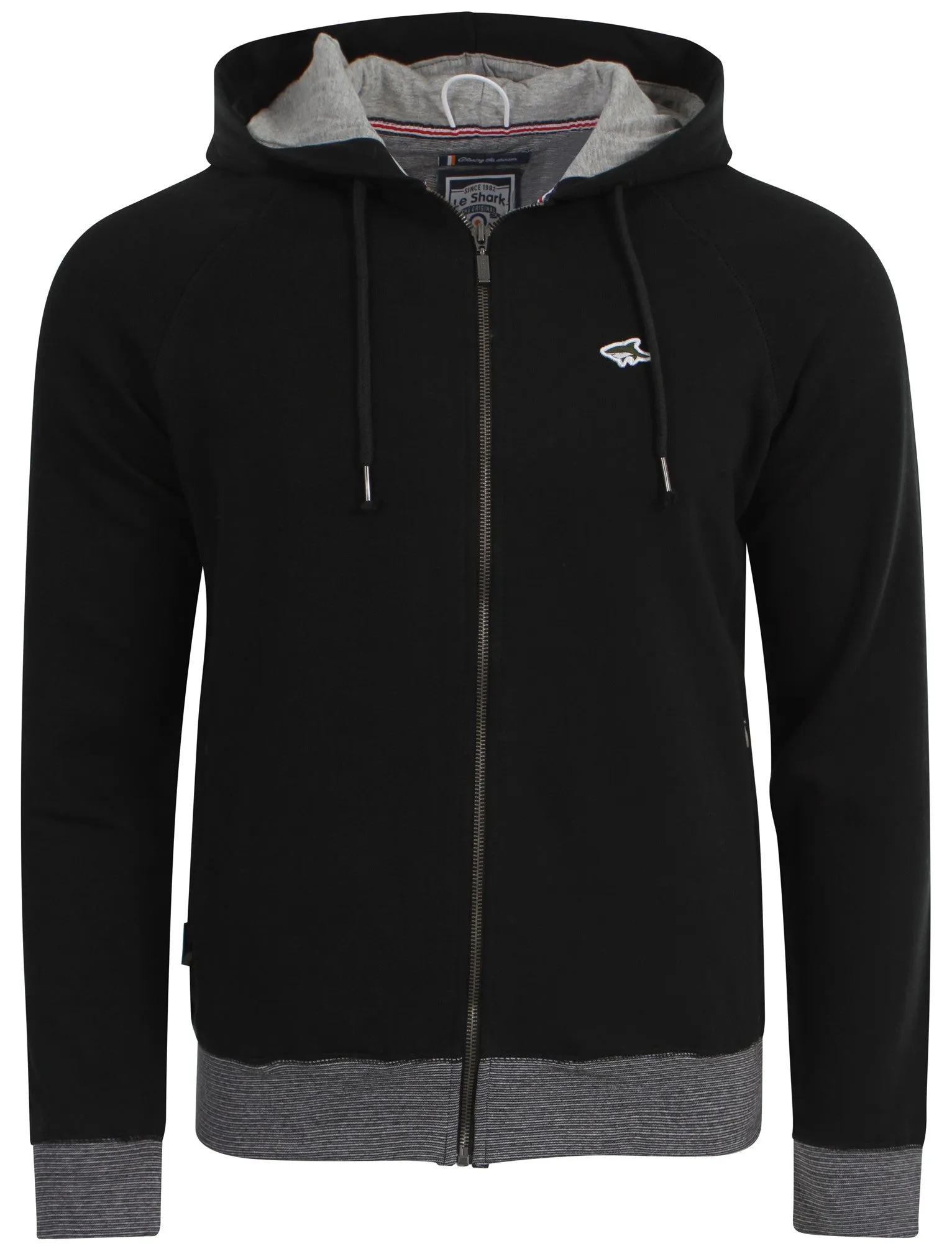 Le Shark Castlands zip up hoodie in black