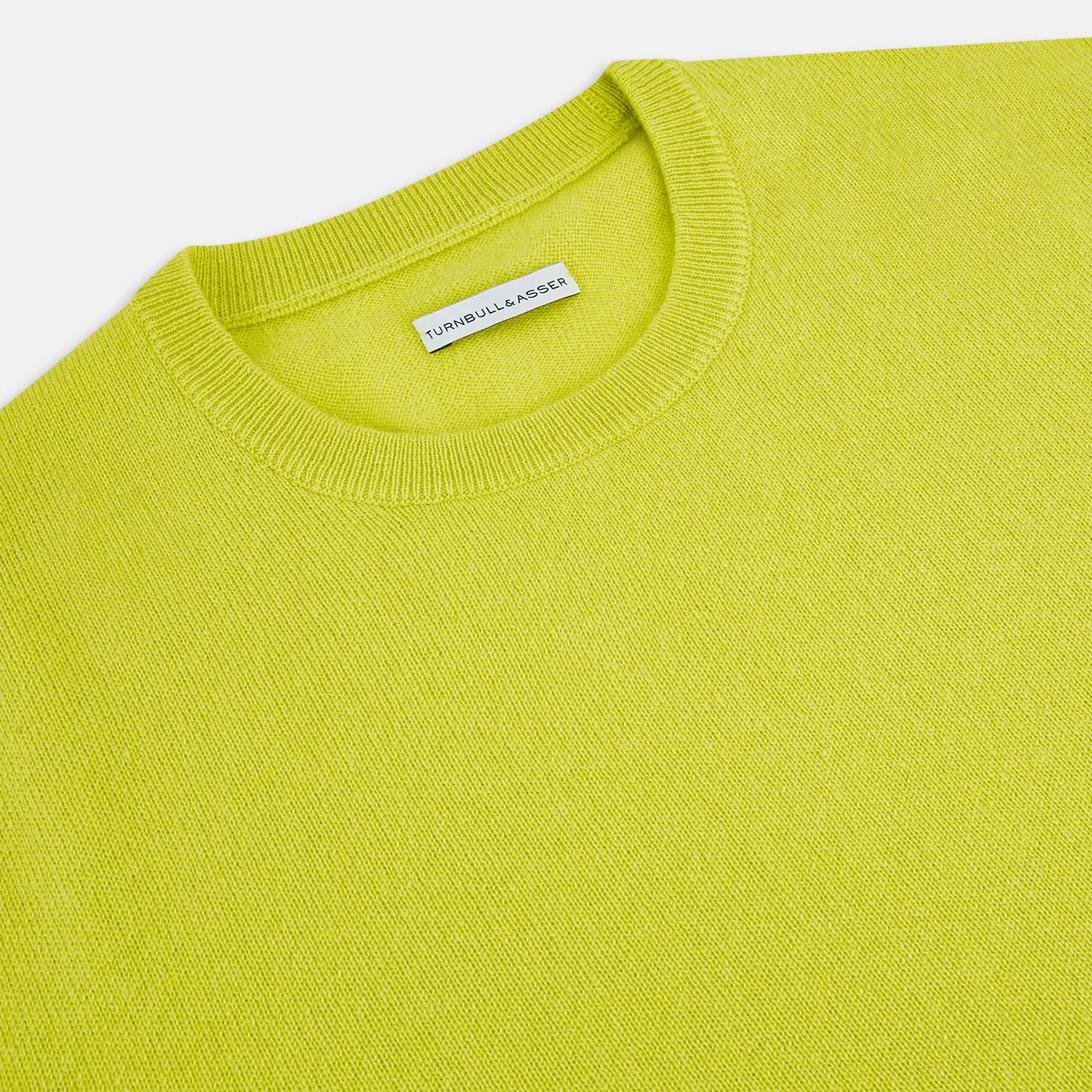 Lemon Green Cashmere Round Neck Jumper