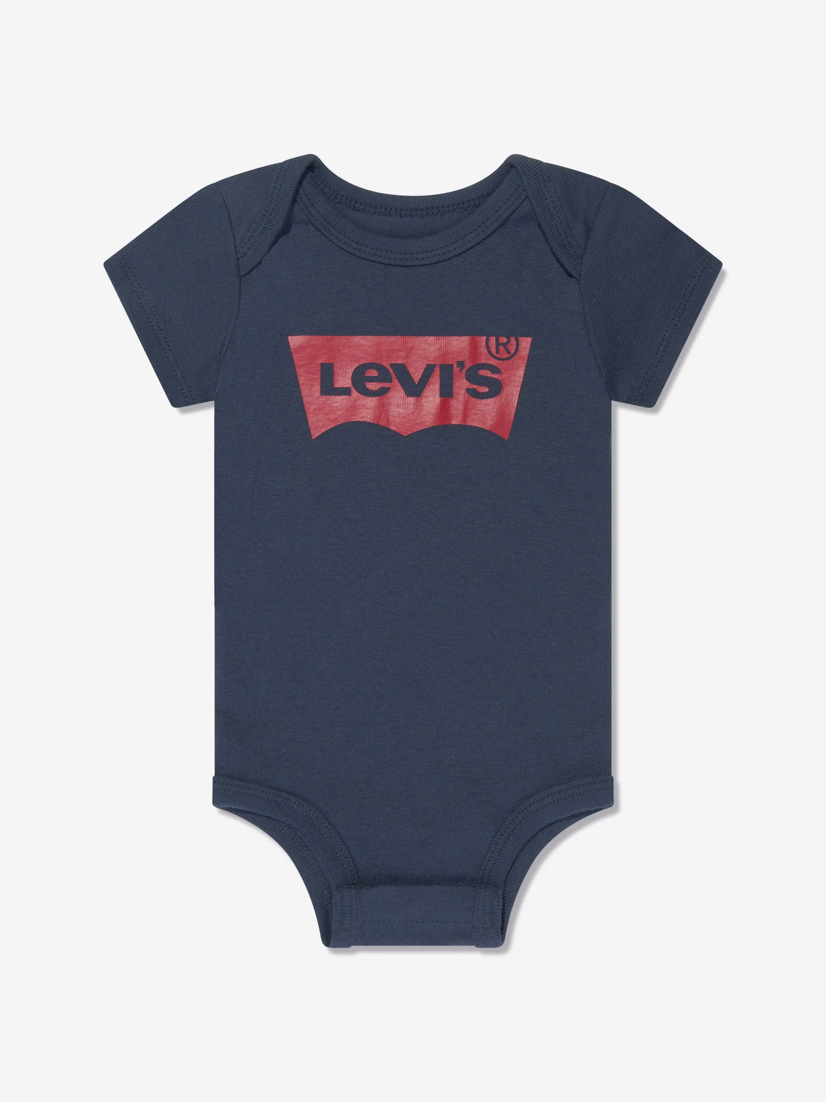 Levi's Baby Batwing Onesie Hat and Bootie Set in Navy