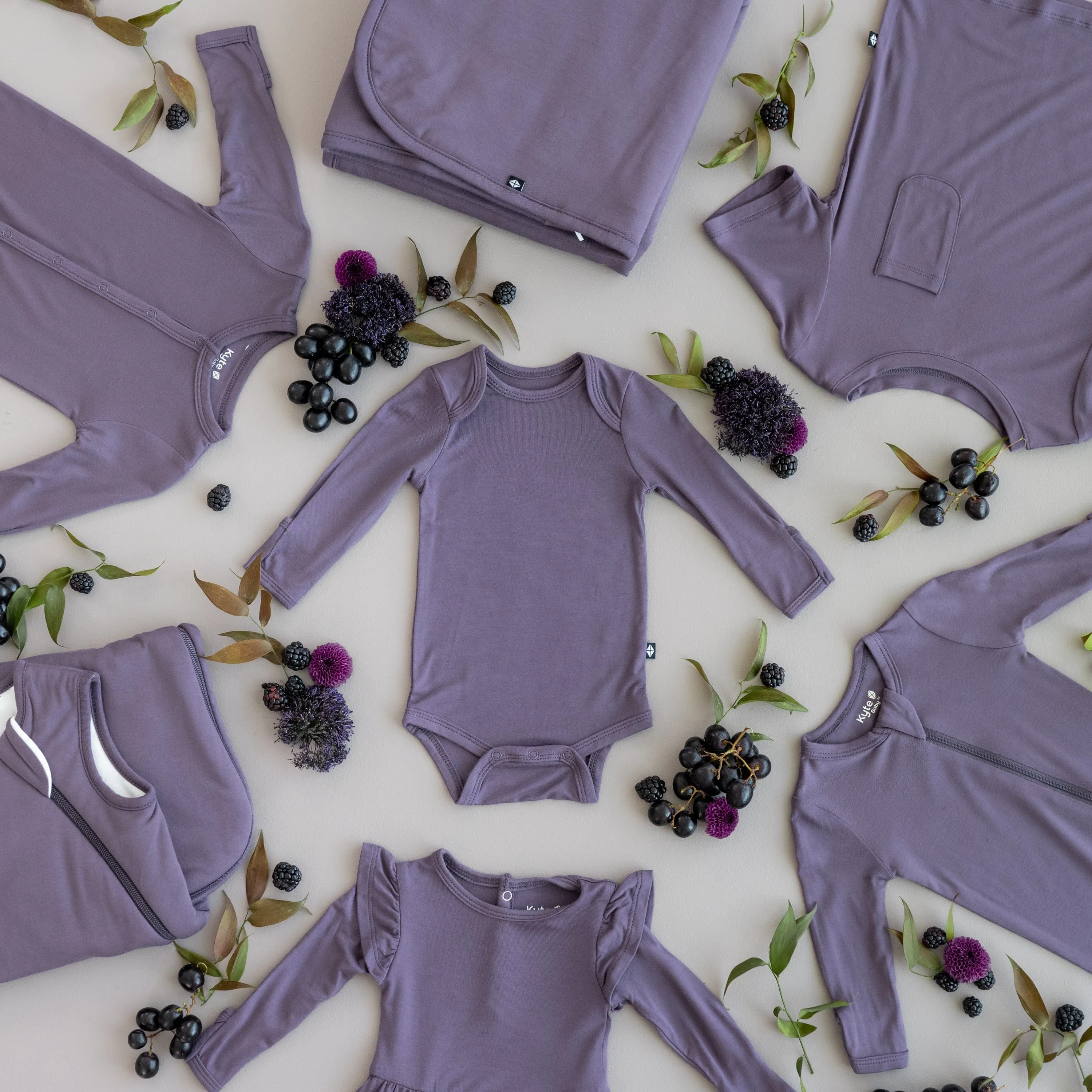 Long Sleeve Bodysuit in Currant