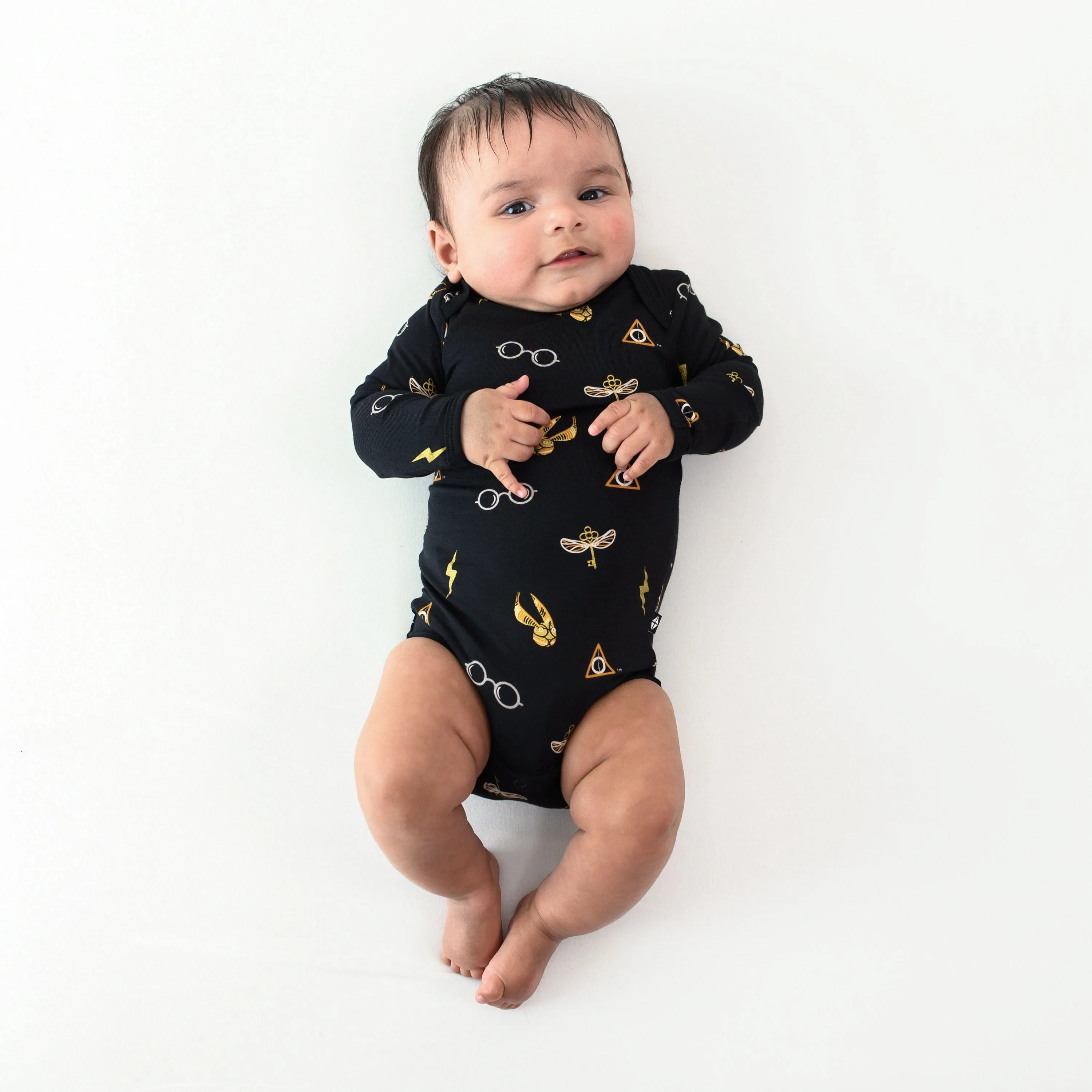 Long Sleeve Bodysuit in Midnight Icon