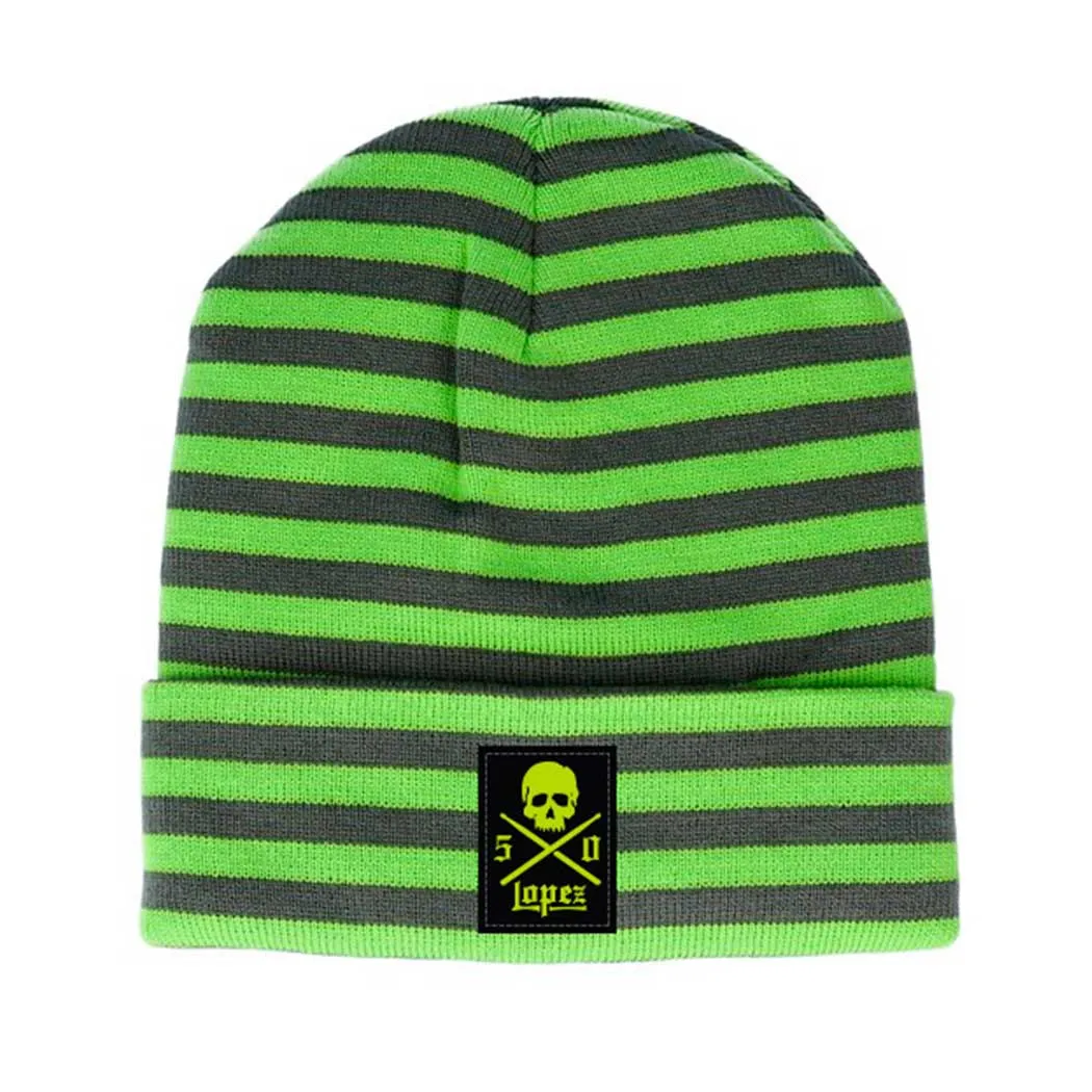 LOPEZ 50 STRIPED BEANIE