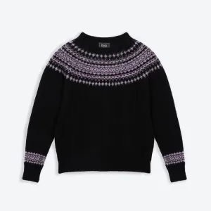Lowie Black   Lilac Snow Jumper