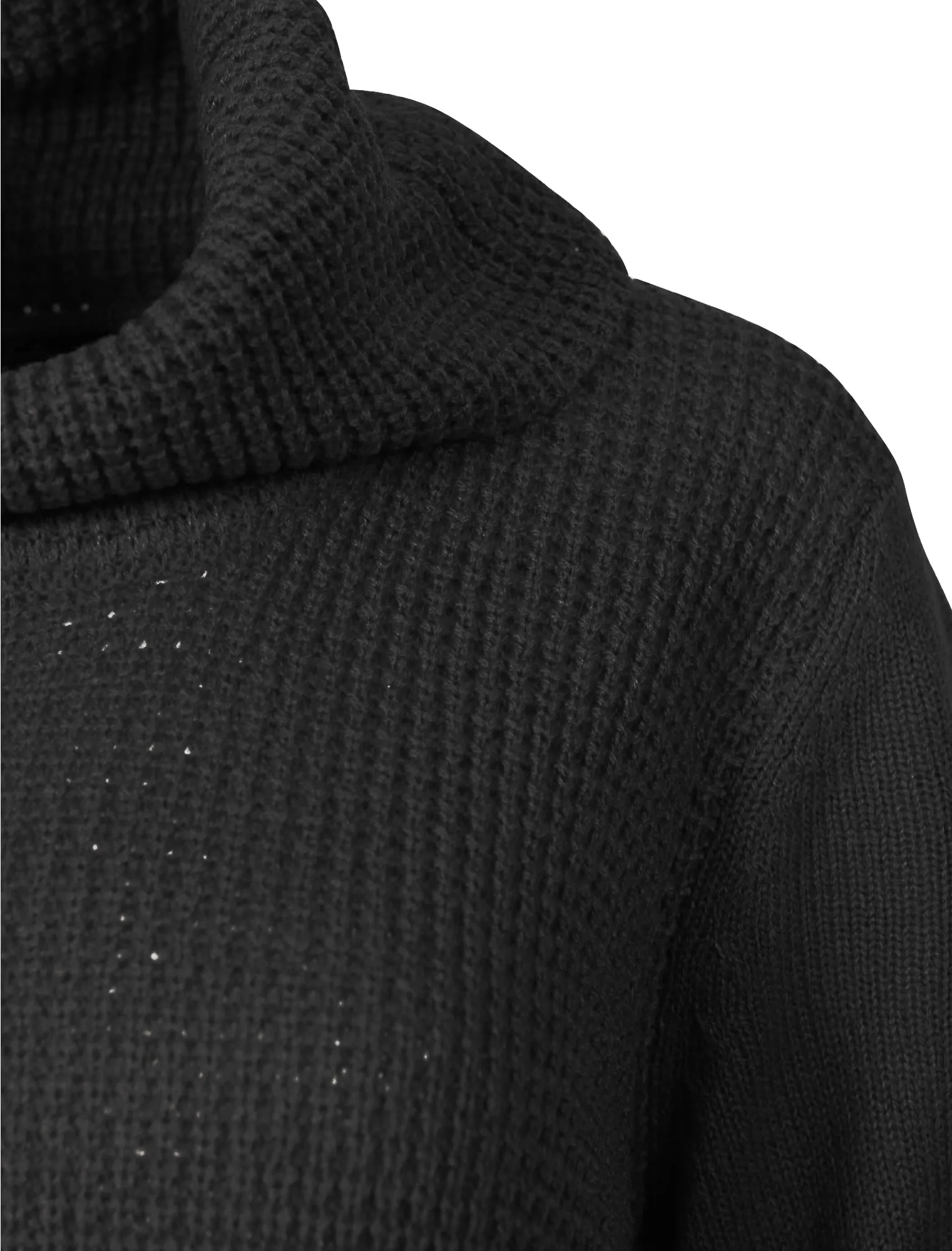 Matisse Cowl Neck Knitted Jumper in Black - Amara Reya