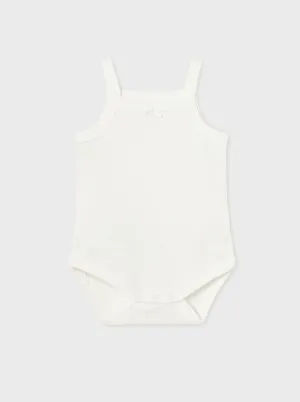 Mayoral Baby Classic Bodysuit W/ Straps _Off White 168-078
