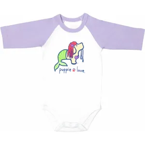 Mermaid 3/4 Length Purple Sleeve Onesie