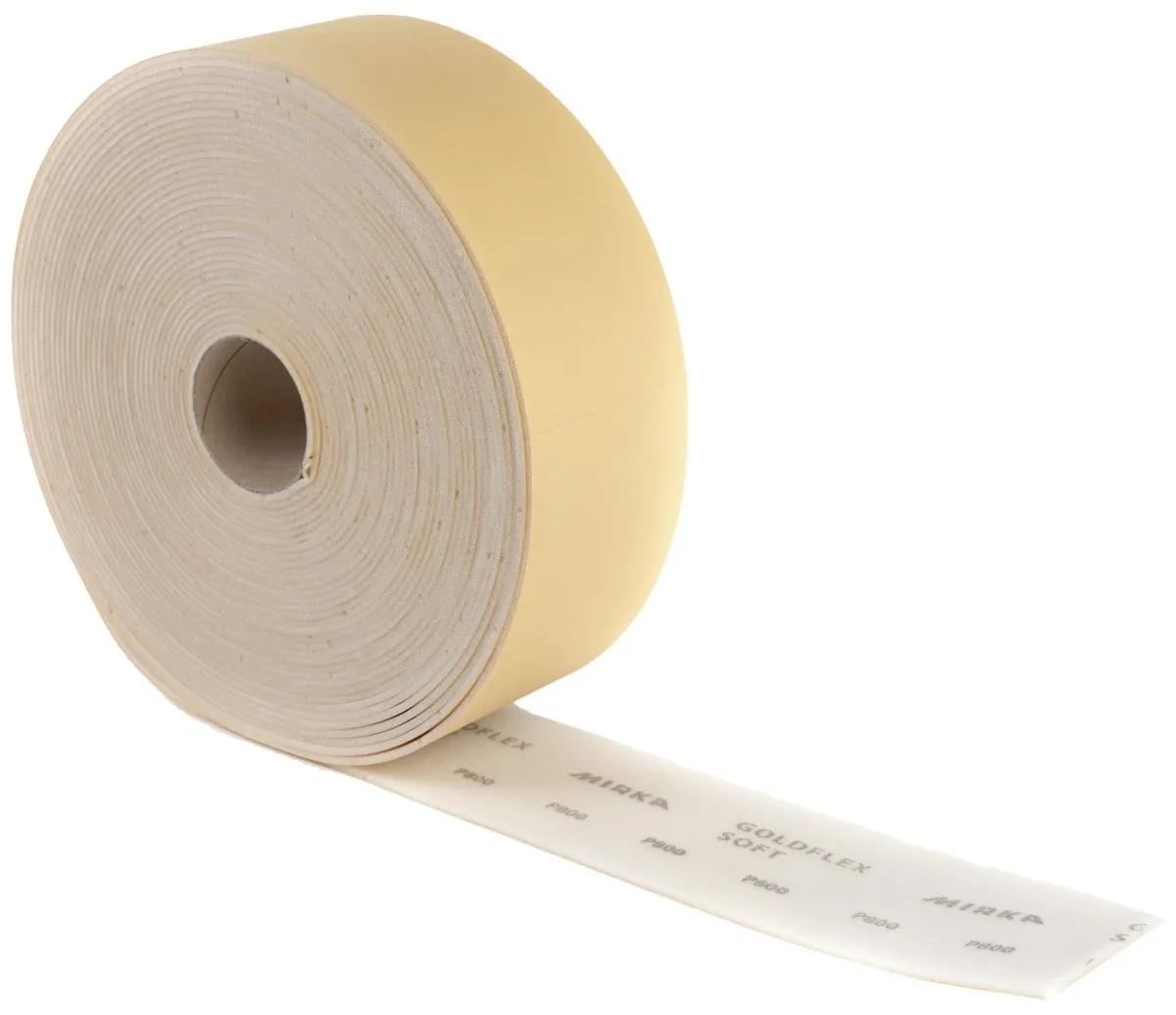 MIRKA GOLDFLEX SOFT - 115x125mm.  Perforerad Rulle 150-200 ark/rulle