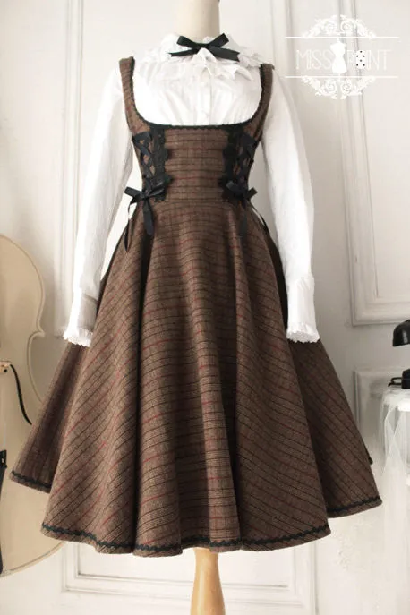mocha forest cake overall dress