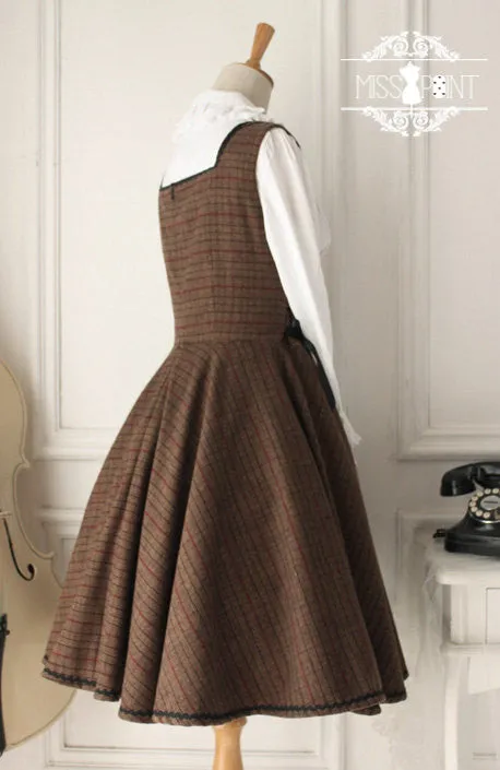 mocha forest cake overall dress