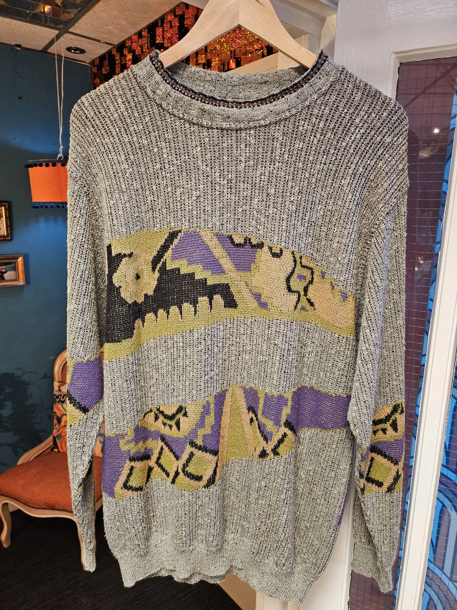 Mode Monte Carlo Geometric Pattern Jumper - M/L