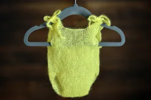 Mohair Bodysuit - Yellow