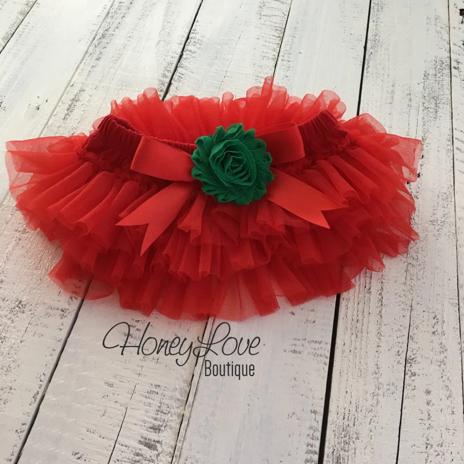 My 1st Christmas Outfit -  Gold/Silver -  Red, Green and Glitter - Embellished tutu skirt bloomers