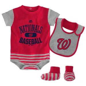 Nationals Baby Bodysuit, Bib and Bootie Set