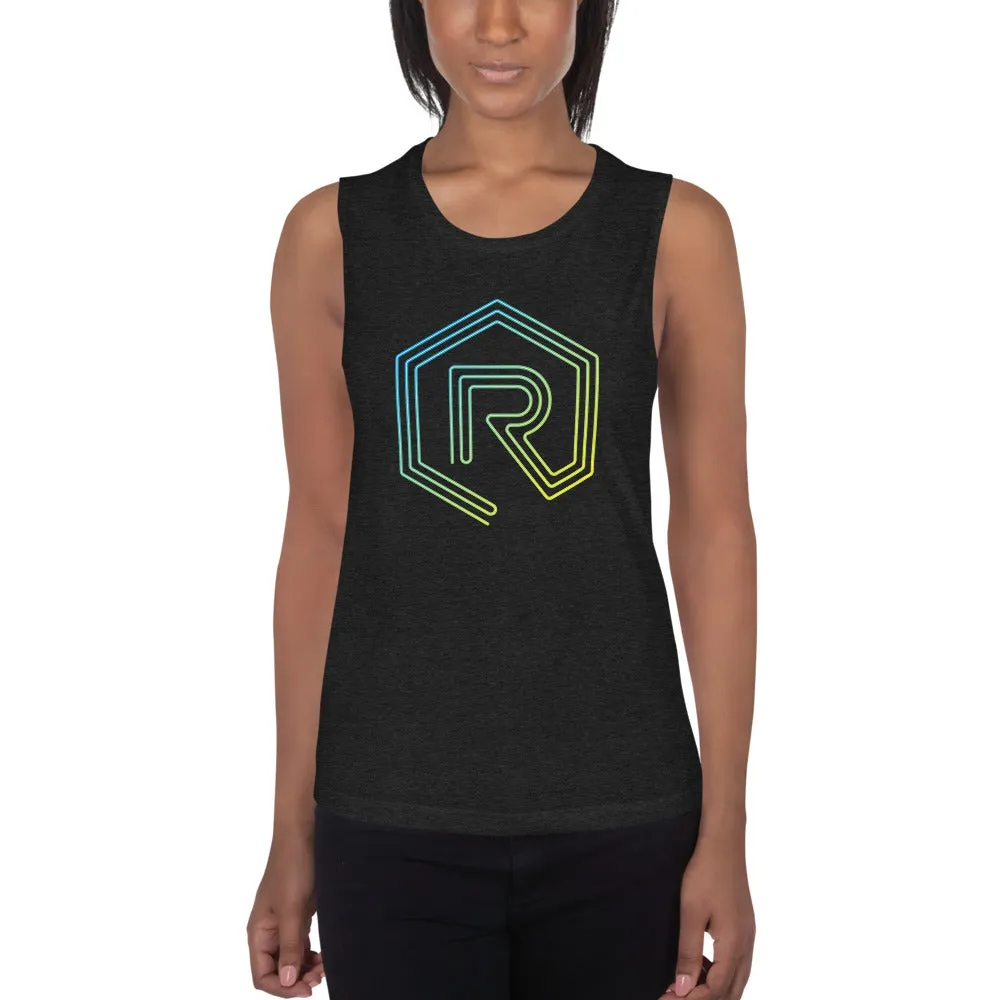 Neon Sign Rollacrit Logo Muscle Tank