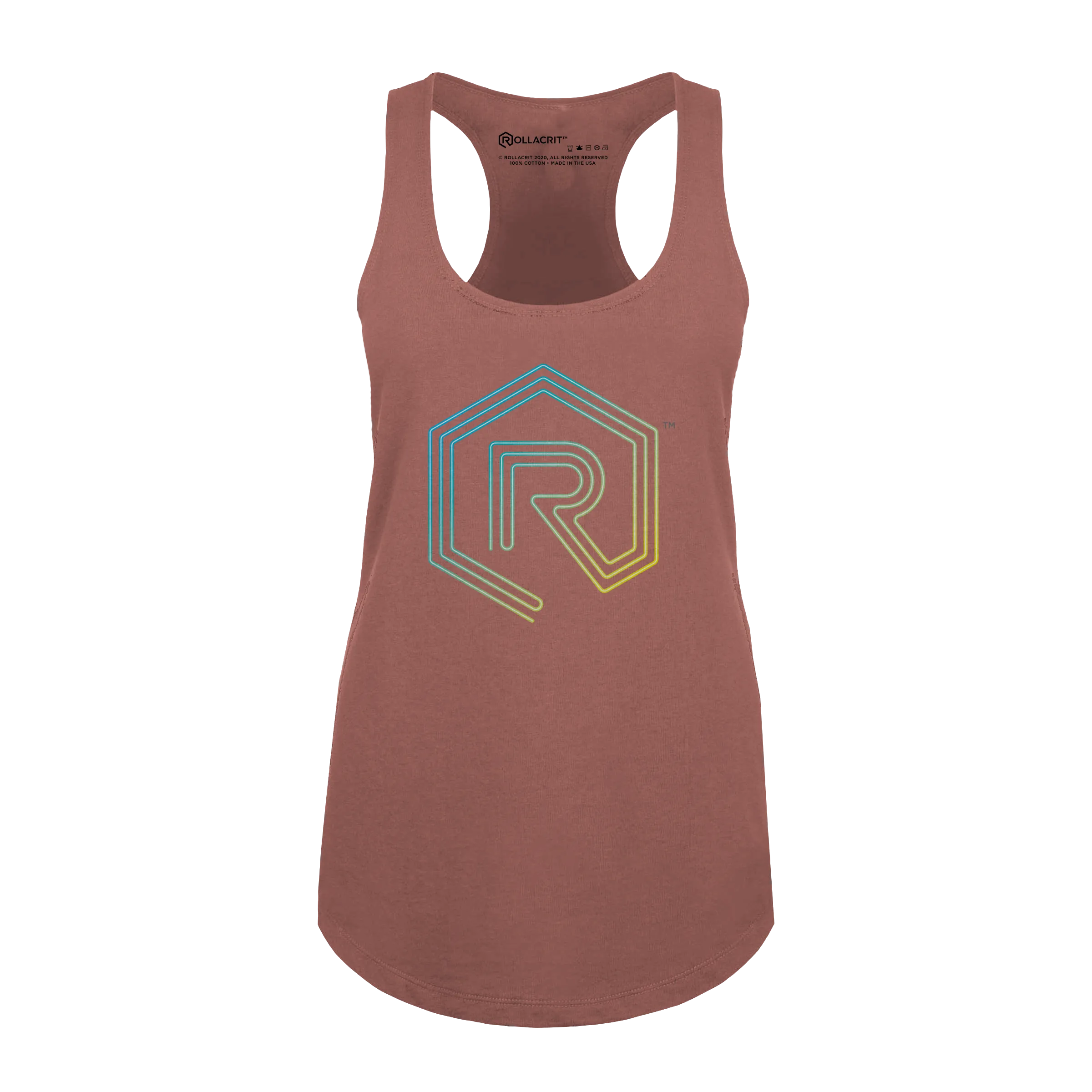 Neon Sign Rollacrit Logo Muscle Tank